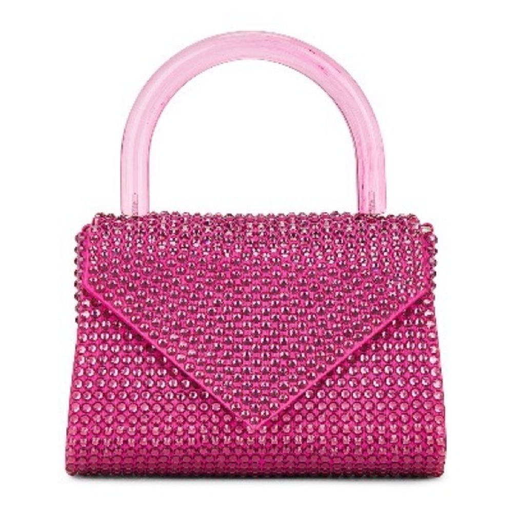 GEDEBE COOKIE MINI BAG. Elegant Pink Crystal-Embellished Women's Bag